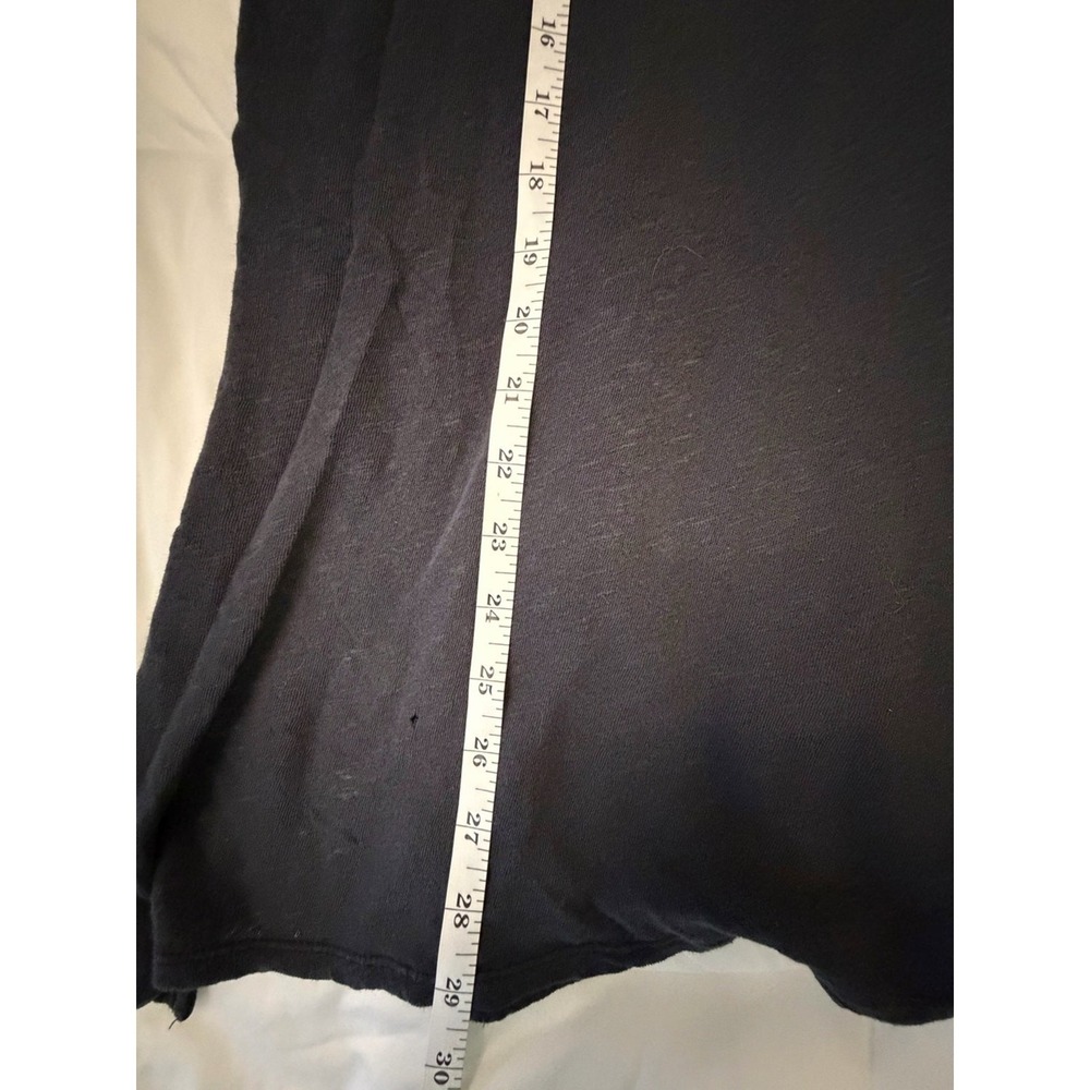 Free People We The Free Crystalle Tee Black Linen Blend Oversized Tunic L - Picture 14 of 16